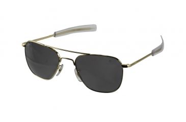 Image of Open Box, Dealer Demo, AO Original Pilot Sunglasses, Bayonet, Gold Frame, CC Gray Poly Lens, Polarized, 52mm, 30004