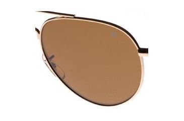 Image of AO General Sunglasses, Gold, Comfort Cable, Brown Glass Lenses, 58mm, Polarized G-CBPG-CC-58