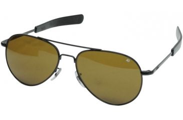 Image of Ao General Sunglasses Black Bayonet Amber Lens 58mm B Cg Bnt 58