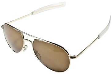 Image of AO General Sunglasses, Gold, Amber Glass Lens, Bayonet, 58mm G-CG-BNT-58