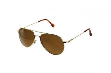 Image of AO General Sunglasses, Gold, Amber Glass Lens, Wire Spatula, 52mm G-CG-WS-52