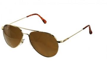 Image of AO General Sunglasses, Gold, Amber Glass Lens, Wire Spatula, 58mm G-CG-WS-58