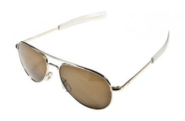 Image of AO General Sunglasses, Gold, Amber Poly Lens, Bayonet, 58mm G-HCAP-BNT-58