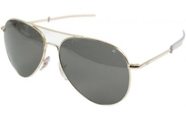 Image of AO General Sunglasses, Gold, Gray Poly Lens, Bayonet, 58mm G-CCP-BNT-58