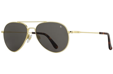 Image of AO General Sunglasses, Gold, True Color Gray SkyMaster Glass Lenses, 58-14-145 B52.5, GEN158STTOGYG