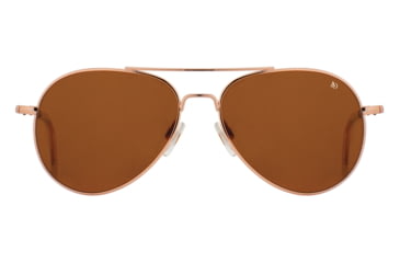 Image of AO General Sunglasses, Rose Gold, Cosmetan Brown AOLite Nylon Lenses, 55-14-140 B47, GEN555STCLBNN