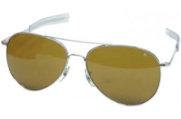 Image of AO General Sunglasses, Silver, Amber Poly Lens, Bayonet, 52mm, Polarized S-PHCAP-BNT-52