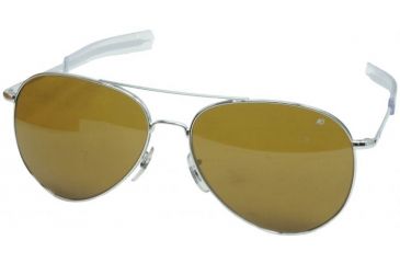 Image of AO General Sunglasses, Silver, Amber Poly Lens, Bayonet, 58mm S-HCAP-BNT-58