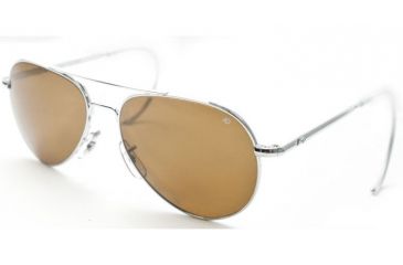 Image of AO General Sunglasses, Silver, Amber Poly Lens, Comfort Cable, 52mm, Polarized S-PHCAP-CC-52