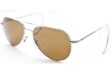 Image of AO General Sunglasses, Silver, Amber Poly Lens, Comfort Cable, 58mm S-HCAP-CC-58