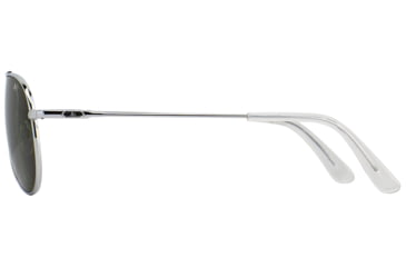Image of AO General Sunglasses, Silver, Calobar Green SkyMaster Glass Lenses, Polarized, 58-14-145 B52.5, GEN258STSMGNG-P