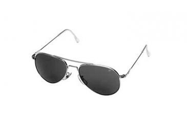 Image of AO General Sunglasses, Silver, Gray Poly Lens, Wire Spatula, 52mm, Polarized S-PCCP-WS-52
