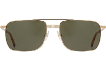 Image of AO Geoffrey Sunglasses - Mens, Gold, Calobar Green AOLite Nylon Lenses, Gold / Calobar Green Lens, 58-18-145, GFY358STHAGNN