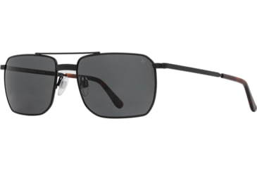 Image of AO Geoffrey Sunglasses - Mens, Matte Black, True Color Gray AOLite Nylon Lenses, Matte Black / True Color Gray Polarized Lens, 58-18-145, GFY258STTOGYN-P
