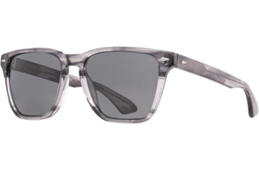 Image of AO Hudson Sunglasses, Gray Travertine Frame, True Color Gray AOLite Nylon Lens - Polarized - 57-19-145, HUD157ST-GYN-P