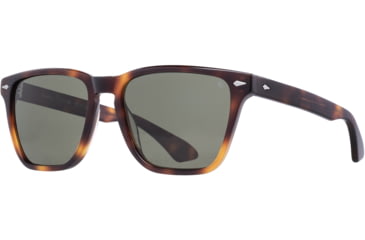 Image of AO Hudson Sunglasses, Tortoise Frame, Calobar Green AOLite Nylon Lens - Polarized - 57-19-145, HUD357ST-GNN-P