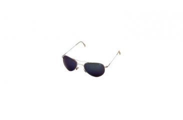Image of AO II 8-Base Sunglasses, Gold, Wire Spatula, Blue Mirror, 58mm, Large G-BMP-WS-58