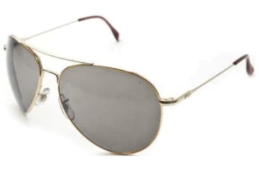 Image of AO II 8-Base Sunglasses, Gold, Wire Spatula, Silver Full Mirror Lenses - 55mm G-SFM-WS-55