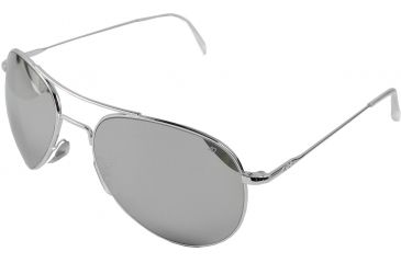Image of AO II 8-Base Sunglasses, Silver, Wire Spatula, Silver Mirror Lens - 58mm S-SMP-WS-58