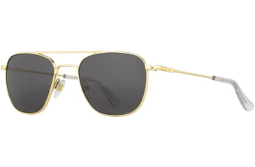 Image of AO Original Pilot Sunglasses, Gold Frame, 57 mm Gray SkyMaster Glass Lenses, Standard Temple,738921549758