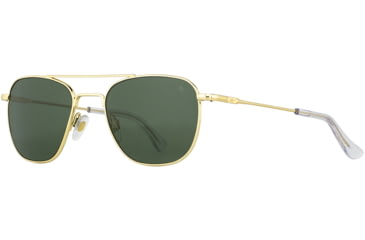 Image of AO Original Pilot Sunglasses, Gold Frame, 55 mm Green AOLite Nylon Lenses, Standard Temple,738921549550