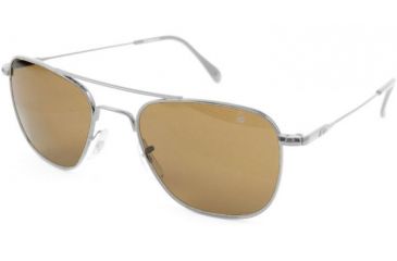 Image of AO Original Pilot Sunglasses, Silver, Wire Spatula, Brown Glass Lens, 52mm S-CBPG-WS-52