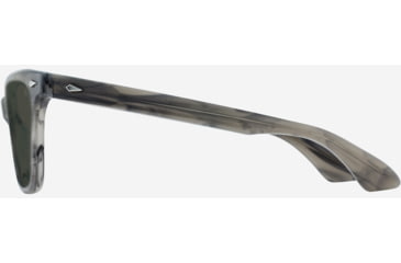 Image of AO Saratoga Sunglasses, Gray Horn Frame, Calobar Green AOLite Nylon Lenses, 54-19-145, SAR854ST--GNN