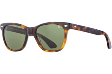 Image of AO Saratoga Sunglasses, Tortoise, Calobar Green AOLite Nylon Lenses, Polarized, 52-19-145 B42, SAR152ST--GNN-P