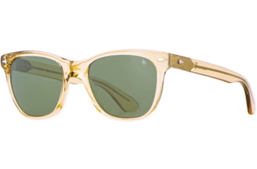 Image of AO Saratoga Sunglasses, Yellow Crystal, Calobar Green AOLite Nylon Lenses, Polarized, 54-19-145 B42, SAR254ST--GNN-P
