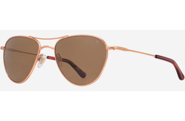 Image of AO Sebring Sunglasses - Womens, Rose Gold Frame, Cosmetan Brown AOLite Nylon Lenses, 55-19-140, SEB255STPKBNN