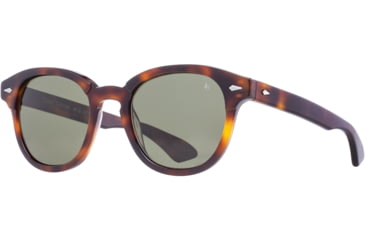 Image of AO Times Sunglasses, Tortoise Frame, Calobar Green AOLite Nylon Lens - 49-21-145, TIM449ST-GNN