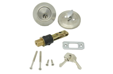 Image of AP Products Dead Bolt Lock Set 1in Throw Stainless Steel, 013-222-SS