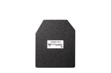 Image of AR500 Armor Level III 10x12 ASC Flat Body Armor Plate, Build-Up PAXCON Coating, Black, 9246