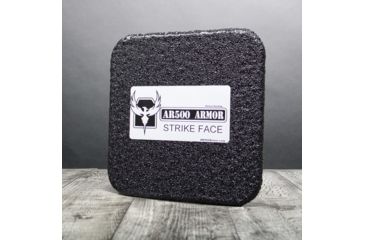 Image of AR500 Armor Level III 6x6 Multi-Curve Side Armor Plate, Base PAXCON Coating, Black 36X6CR