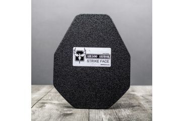 Image of AR500 Armor Level III+ 8x10 Lightweight ALSC Multi-Curve Body Armor Plate, Base PAXCON Coating, Black 3+LW8X10CR