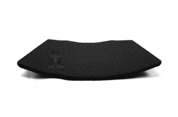 Image of AR500 Armor Level IIIA 10x12 Lightweight Steel ASC Curved Body Armor Plate, Build-Up PAXCON Coating, Black 3A10X12CB