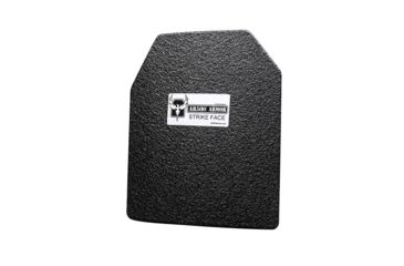 Image of AR500 Armor Level IIIA 10x12 Lightweight Steel ASC Curved Body Armor Plate, Build-Up PAXCON Coating, Black, 9319