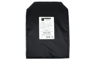 Image of AR500 Armor Level IIIA 11x15 Hybrid Soft Backpack Armor Plate, Black 3A11X15H