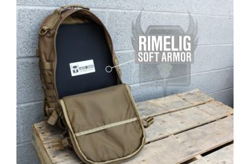 Image of AR500 Armor Level IIIA 11x15 Rimelig Soft Backpack Armor Plate, Black 3A11X15R