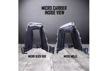 Image of AR500 Armor Micro Plate Carrier w/Slick Side, Wolf Gray MICROSLICKGRY