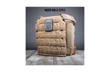 Image of AR500 Armor Micro Plate Carrier w/Standard MOLLE, Coyote MICROCY