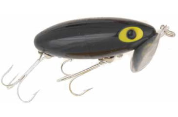 Image of Arbogast Jitterbug Topwater Lure, 2 1/2in, 3/8 oz, Floating, Black, G600-02