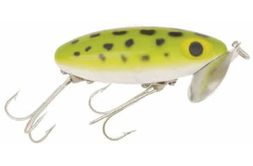 Image of Arbogast Jitterbug Topwater Lure, 2 1/2in, 3/8 oz, Floating, Frog/White Belly, G600-06
