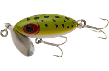 Image of Arbogast Jitterbug Topwater Lure, 2in, 1/4 oz, Floating, Wounded Frog, G630-FW