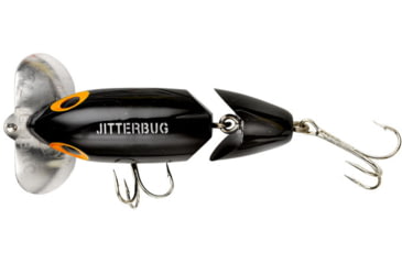 Image of Arbogast Jointed Clicker Jitterbug Lure, 3 1/2in, 5/8 oz, Black, G675-02