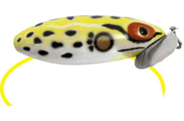 Image of Arbogast Jointed Clicker Jitterbug Lure, 3 1/2in, 5/8 oz, Frog/White Belly, G675-06