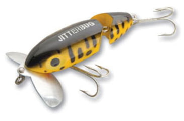 Image of Arbogast Jointed Jitterbug Topwater Lure, 2 1/2in, 3/8 oz, Floating, Perch, G620-05
