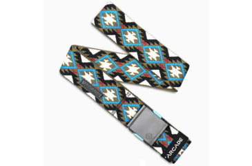 Image of Arcade Belts Vernan Kee Belt, Standard/Standard, 1.5in Width, Oat Turquoise, 30-40 inch, vernan-kee-stretch-b