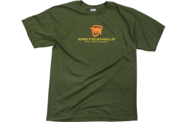 Image of Arctic Shield Ss T-shirt W/ Logo Winter Moss Large