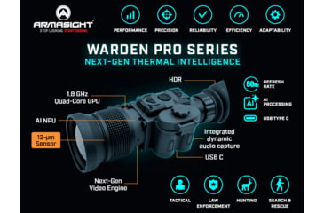 Image of Armasight Warden 640 Pro 2.5-10x35mm Thermal Monocular